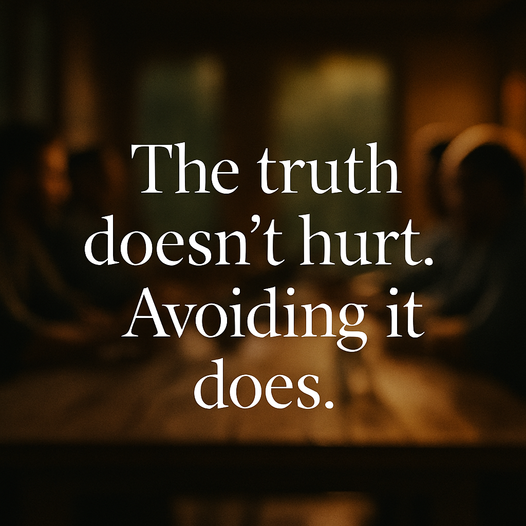 The truth doesn’t hurt. Avoiding it does.